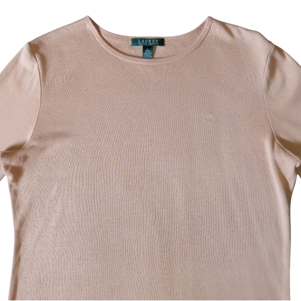 Ralph Lauren Women's Tan Long Sleeve Top - Picture 4 of 9